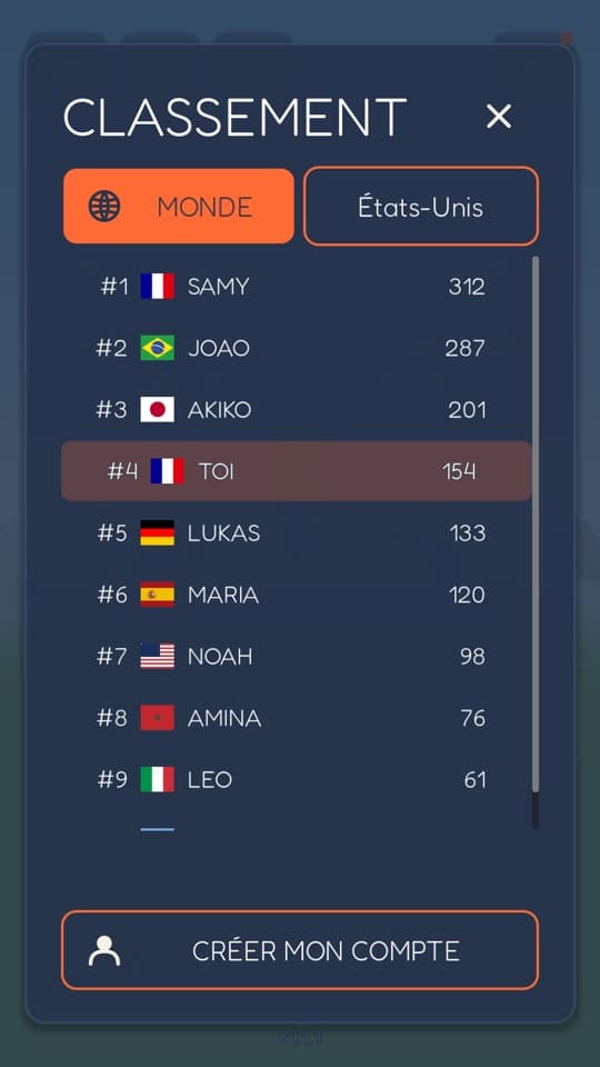 Capture d'écran 3 de Flock League : classement mondial